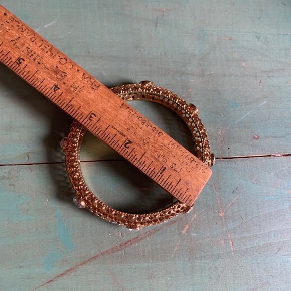 IMAN Global Chic Gold & Crystal Bangle Bracelet - Sz LG NWOT - Stunning Bracelet - Picture 9 of 12